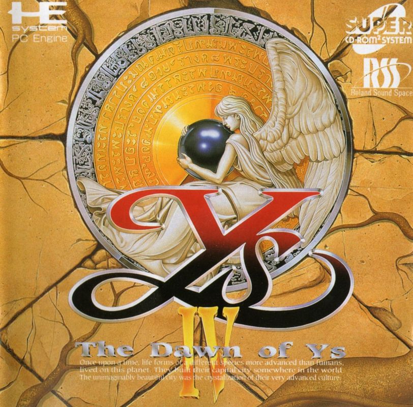 Ys IV: The Dawn of Ys box art for PC Engine CD